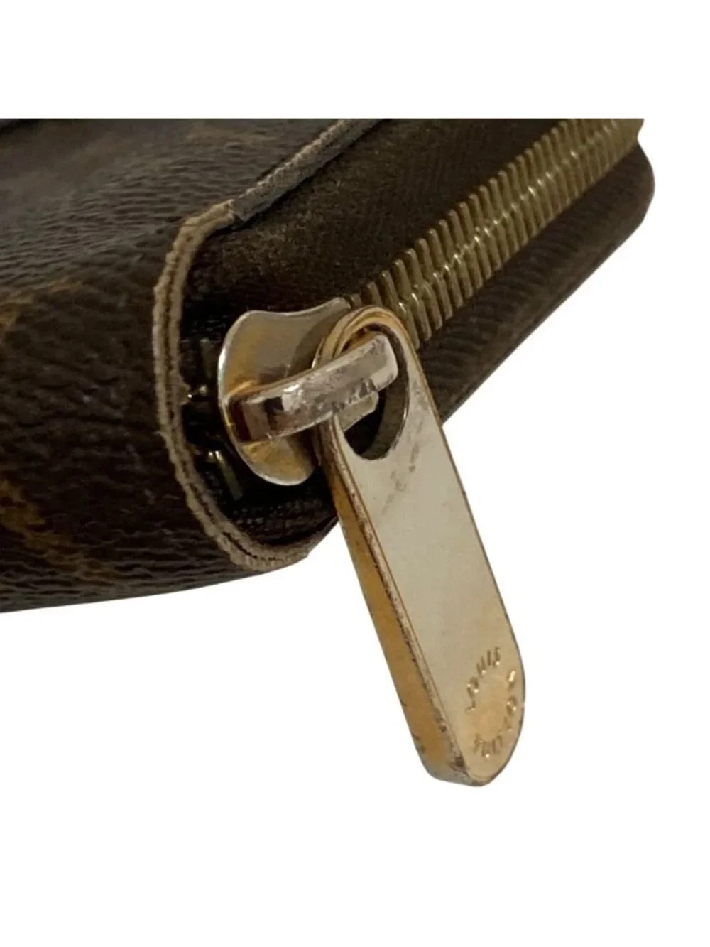 Louis Vuitton Monogram Zippy Wallet Zip Around Brown